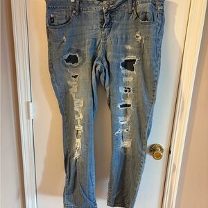 Torrid Light Blue Distressed Boyfriend Jeans